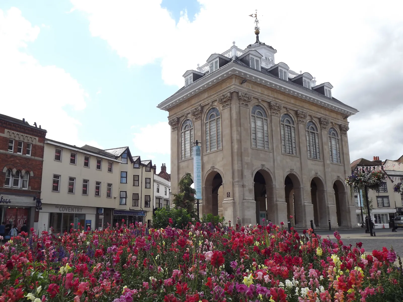County Hall in Abingdon-on-Thames, a 17th-century civic building in the market place
